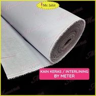 1m Basic Interlining / Pengeras Kain Keras 6112, 1340F, 5520F, 5530F, 6112F/8000F & 1001AF