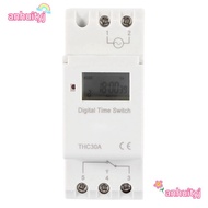 AHTY Electronic Time Control, 7 Day THC 30A Programmable Digital Timer Switch, Timer Relay 220V Digi