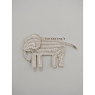 Elephant wall decoration rattan wall decoration rattan/