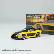 TW 1: 64 Mazda RX-7 Fortune7 Yellow Alloy Car Model