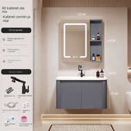 [Aloi Aluminium] Kabinet bilik mandi pintar kabinet singki kabinet besen seramik menebal