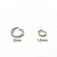 999 Sterling Silver Handmade Customized Thick C Ring O Opening 1.5mm 2mm