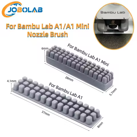 Nozzle Silicone Brush For Bambu Lab A1/A1 Mini Cleaner Tool Bambulab Wiper Silicone Brush Hotbed Mou