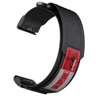 Dây Đeo Đồng Hồ Bằng Nylon Dệt QuickFit 22mm/26mm Dây Đeo Velcro Cho Garmin Fenix ​​7/7X 6/6X 5X Plu
