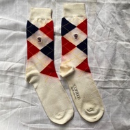 Scofield White Argyle Socks scnd prlvd original