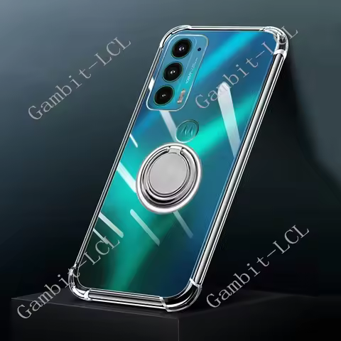 For Motorola Edge 20 Edge20 20Pro Edge20Pro XT2143-1 Back Ring Holder Bracket Phone Cover TPU Soft S