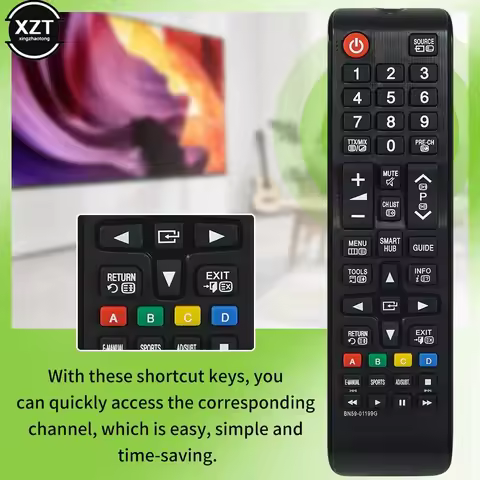Replaceable BN59 01199G Remote Control For Samsung TV UE32J5205 UE32J5250 UE32J5270 UE32J5373 UE40J5