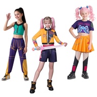 kpop demon hunter costume for kids girl Girls Halloween Costume New Girl Demon Hunter Popular Singer