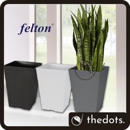 Diamater 28.7cm & 36cm / Felton Square Flower Pot 2454 & 2455 / Pasu Bunga Pokok Berkebun