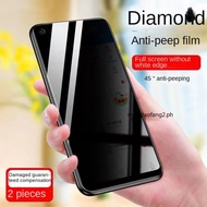 2Pcs Anti-Spy Privacy Tempered Glass VIVO Y16 Y02S Y35 Y77 Y1S Y76 Y15A Y15S Y21 Y21S Y33S Y12S Y12A