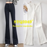 1715E Flared Jeans Women Denim Flared Pants White Jeans High Waist Flared Pants Thin Flared Pants Ho