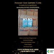 prosmart hand sanitizer 5 liter terbaik aman untuk bayi anak termurah - gel