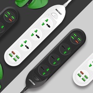 [ OS ] ONESAM OS-T16 5.4A Auto-id Power Socket / 18W Qualcomm 3.0 Quick Charge / UK Plug  / 4 USB Ou