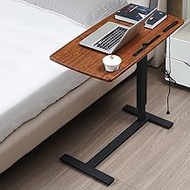 Bedside Desk with Wheels,Mobile Rolling Laptop Stand Height Adjustable Tray Table for Laptop Bed Sofa Side Table,Space-Saving, 31.5 x 16 Inches Warm as ever