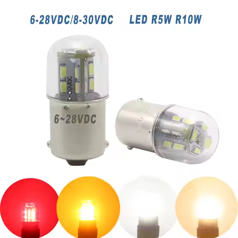 6v Motorcycle Led Lights G18 R5w 12v 24V Auto Bulbs Equipment Indicator R10W Signal Lamp Rear pack o