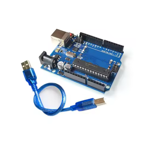 high quality One set UNO R3 Official Box ATMEGA16U2+MEGA328P Chip For Arduino UNO R3 Development boa