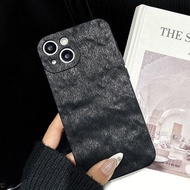 Phone Case for iPhone 11 12 13 14 Pro Max Luxury Simple texture Pattern Dirt Resistant Soft Full Back Cover