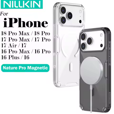 Nillkin For iPhone 18 Pro Max 17 Pro Max 16 Pro Max 16 Plus Nature Pro Magnetic Transparent TPU Phon