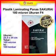 Sakurai Laminating Plastic Hombo/ GKTech F4/ A4/ A3 Hot Lamination Hot Laminating 100 microns
