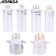 10PCS 7Pin Tube Socket Ceramic With Aluminum Shield For EC92 6H2 EZZ91 6X4 EZ90 6Z4 6AU6 6J4 6AQ5 EF