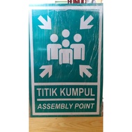 KUMPUL POINT PLATE ASSEMBLY POINT/ (ACRYLIC STICKER RAMBU)