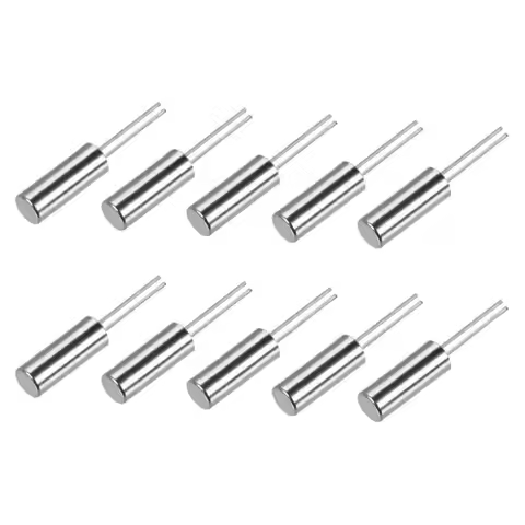 10PCS 32.768KHz Oscillator Quartz Crystal 32.768 KHZ 32.768K 2*6mm Cylinder Quartz Resonator 12.5pF 