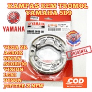 Kampas Rem Tromol Belakang Original Yamaha 5D9 Jupiter Z New Vega ZR Aerox NMax Scorpio Vixion Lexi 