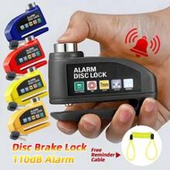 Portable Alarm Motorcycle Disc Brake Lock, Anti-Theft Lock For Outdoor Riding Scooter, Bicycle Alarm