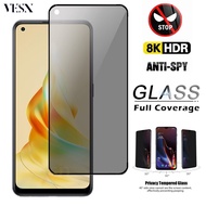 9D Full Anti-Spy Privacy Tempered Glass Screen Protector Film For OPPO Reno 11F 8T 8 8Z 7 7Z 6 6Z 5 5Z 5F 4 3 Pro 2 2Z 2F 10X Zoom 5G 4G 2023