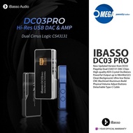 IBASSO DC03 PRO DUAL CS43131 USB TYPE-C 3.5MM PORTABLE DONGLE DAC/AMP - ELEKTRONIKK  SHP