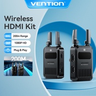 Vention Wireless HDMI Video Transmitter 200m Long-Range One-to-Four Plug-and-Play for Conference/Hom