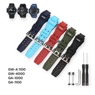 Strap G-Shock GA-1000 GA1000, GA-1100 GA-1100, GWA-1000 GWA1000, GWG-4000 Rubber Strap High Quality