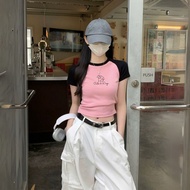 [Slim top] LOZA women's crop top made of cotton in mixed colors - Code G0296