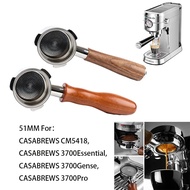 51mm Bottomless Portafilter 3 Ears Espresso Portafilter for CASABREWS CM5418, 3700Essential, 3700Gen