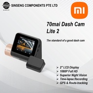 Xiaomi 70mai Dash Cam Lite 2 with LCD Screen Full-HD 1080P Car Camera DVR Night Vision