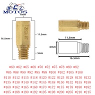 ZSDTRP 10pcs Carburetor Main Jet M5 Thread for BD CRS FCR FCR-MAX PD PE PJ PWK PWM Carbs Injector No