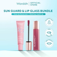 Sun Guard and Lip Glass Bundle - Tone Up Sunscreen with SPF 50 PA+++ No Whitecast and High Pigmented