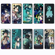 for Xiaomi Poco M4 M5S F2 F3 F4 F5 X4 GT Pro NF18 xiao genshin impact Black Border TPU Phone Case | 