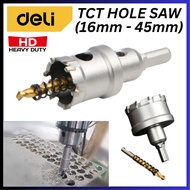 DELI HEAVY DUTY TCT HOLE SAW 16mm-45mm High Speed Hole Saw Alloy Carbide Hole Saw Stainless Steel Me