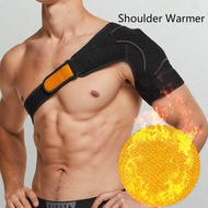 Adjustable Sports Shoulder Protector Single Shoulder Support Belt Warmer Stretch Neoprene Bandage Pad Pain Relief Strap