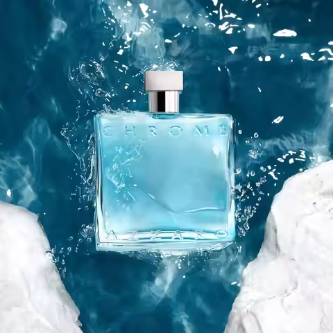 Azzaro Chrome Eau De Toilette - Fresh Aquatic Mens Cologne - Citrus, Woody, Musky Fragrance - Fresh 