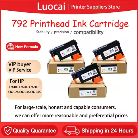 1 set For HP 792 Printhead CN702A CN703A CN704A Print Head For HP792 DesignJet L26100 L26500 L26800 