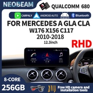 NEOBEAM Linux system touchscreen Car navigation Mercedes-Benz CLA/GLA W176 C117 2011-2018 model Car 