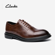 Clarks_ผู้ชายแต่งตัว Conwell ผ้ากันเปื้อนหนังลูกไม้รองเท้าW-28566