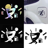 YURUYI  Guzzler Decal Reflective Exterior Accessories High Gas Consumption Gage Empty Sticker