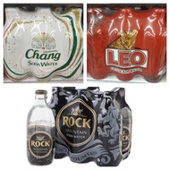 ✨HALAL✨ SODA WATER BRAND ROCK MOUNTAIN, CHANG, LEO (325cc x 6 BOTTLE / PACK) LIMIT 1 ORDER 4  PACK