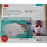 3M Aura Health Care Particulate Respirator and Surgical Mask 1870+ N95 120EA/Case