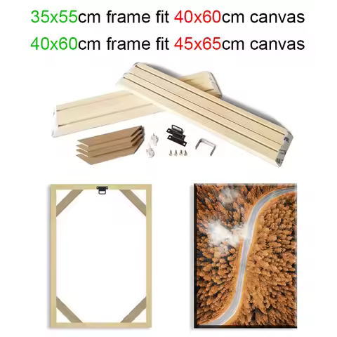 35x55 40x60cm Canvas Painting Frame Oil Painting Canvas Diamond Painting Frames Canvas Wood Wall Fra