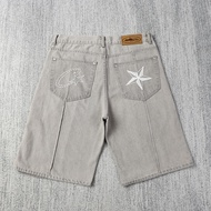 original Corteiz 2025 Alcatraz White Denim Suit Western Denim Jacket Jacket Loose Short Jeans Fashio