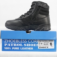 ZHOEBLESS PNP PATROL SHOES MIDCUT with ZIPPER